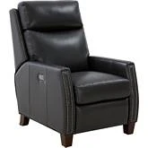 Anaheim Big & Tall Power Recliner w/ Power Head Rest & Lumbar in Shoreham Gray Leather